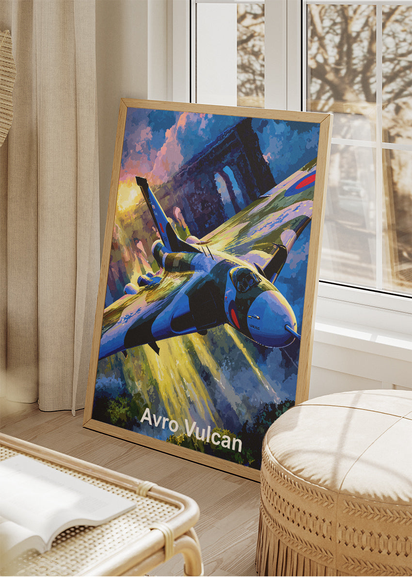 Avro Vulcan Canvas Print – RAF Delta-Wing Bomber Aviation Art