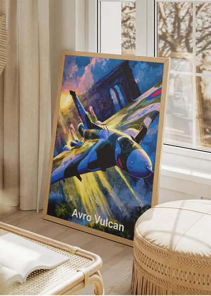 Avro Vulcan Canvas Print – RAF Delta-Wing Bomber Aviation Art