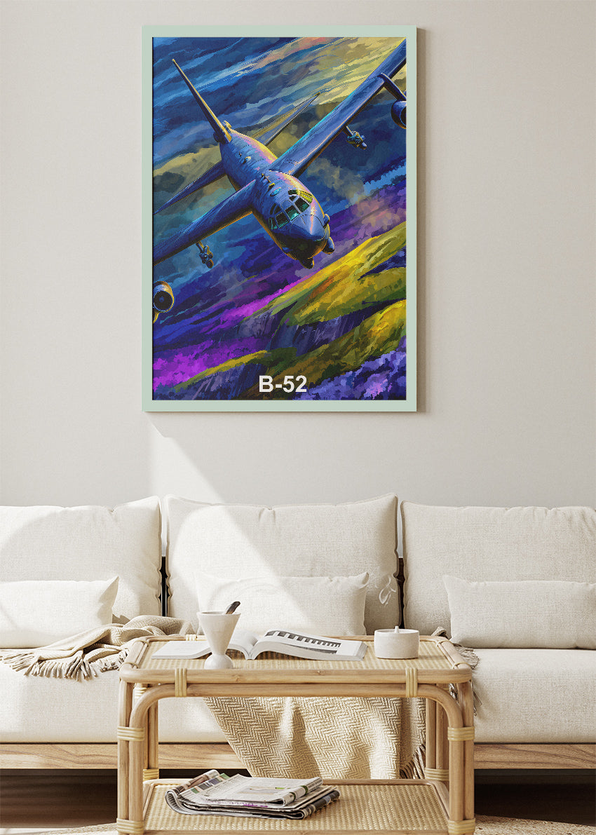 B-52 Stratofortress Canvas Print – Legendary Bomber Aviation Wall Art