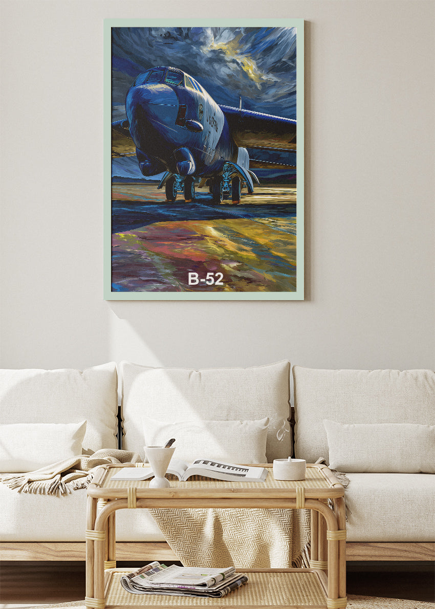 B-52 Stratofortress Canvas Print – US Air Force Bomber Aviation Wall Art