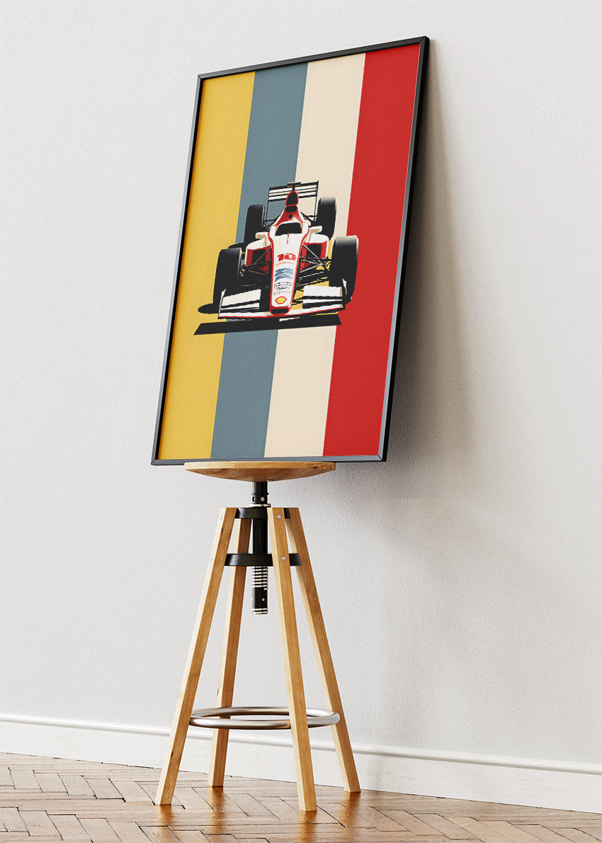 Belgium Formula 1 Minimalist Poster & Canvas | Retro F1 Racing Wall Art