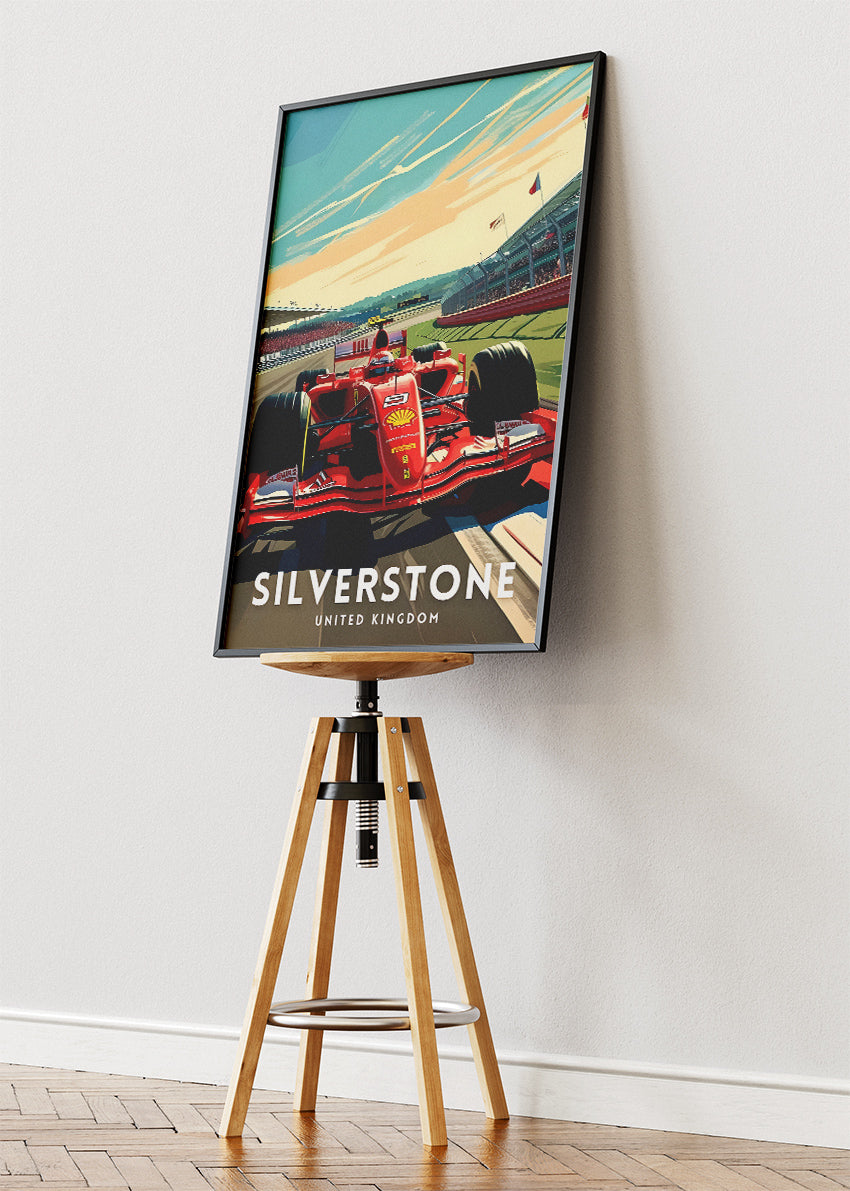 Silverstone Formula One Grand Prix Poster & Canvas | British Motorsport Wall Art
