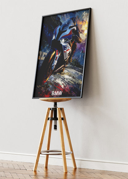 BMW Superbike Performance Wall Art Poster & Canvas