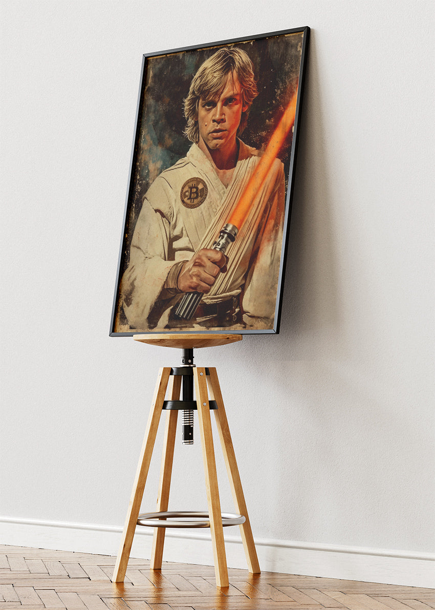 Luke Skywalker Classic Jedi Portrait Canvas & Poster Print – AI PRINT LAB