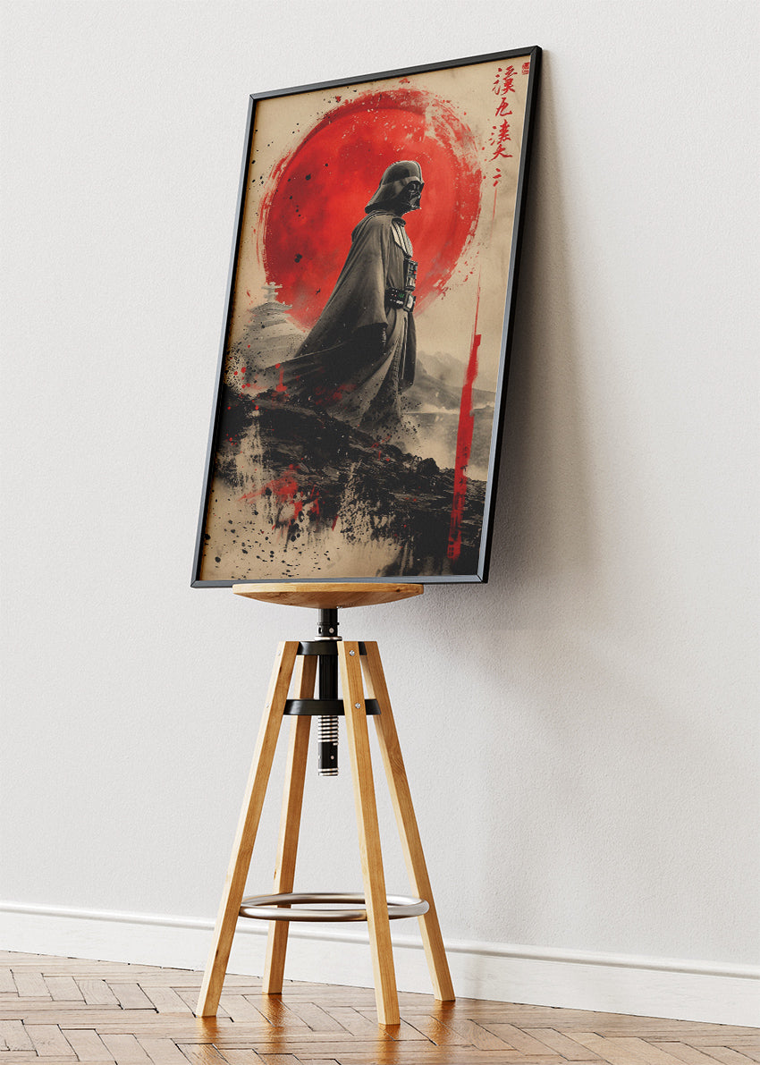 Darth Vader Samurai Sunset Portrait Canvas & Poster Print – AI PRINT LAB