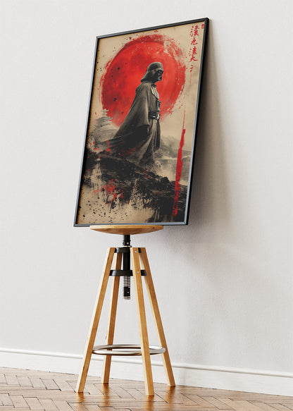 Darth Vader Samurai Sunset Portrait Canvas & Poster Print – AI PRINT LAB