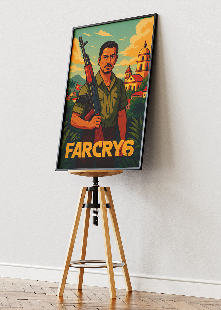 Far Cry 6 Wall Art – Tropical Rebellion Action RPG Poster & Canvas