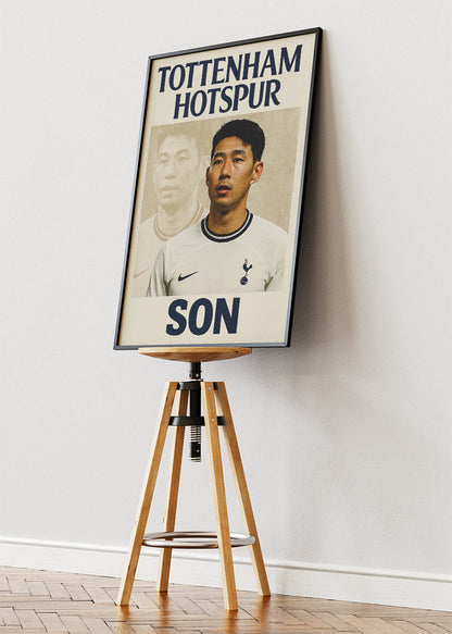 Tottenham Hotspur Son Heung-Min Wall Art | Iconic Football Poster & Canvas