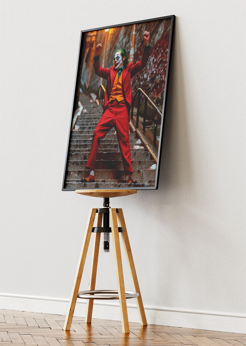 Joker Staircase Dance Portrait Canvas & Poster Print – AI PRINT LAB