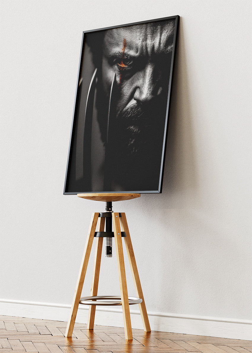 Wolverine Dark Claw Portrait Canvas & Poster Print – AI PRINT LAB