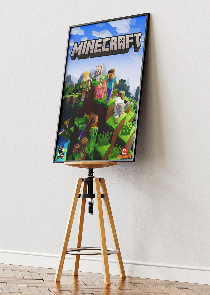 Minecraft Wall Art Poster & Canvas – Iconic Block World Adventure Gaming Artwork