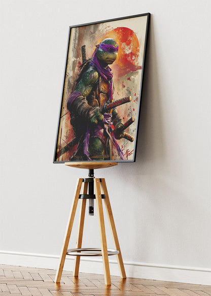 Donatello Ninja Turtle Warrior Canvas & Poster Print – AI PRINT LAB