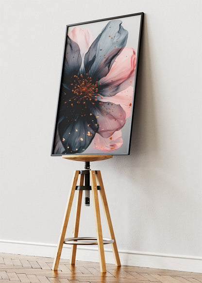 Elegant Abstract Blossom Macro Canvas & Poster Print – AI PRINT LAB