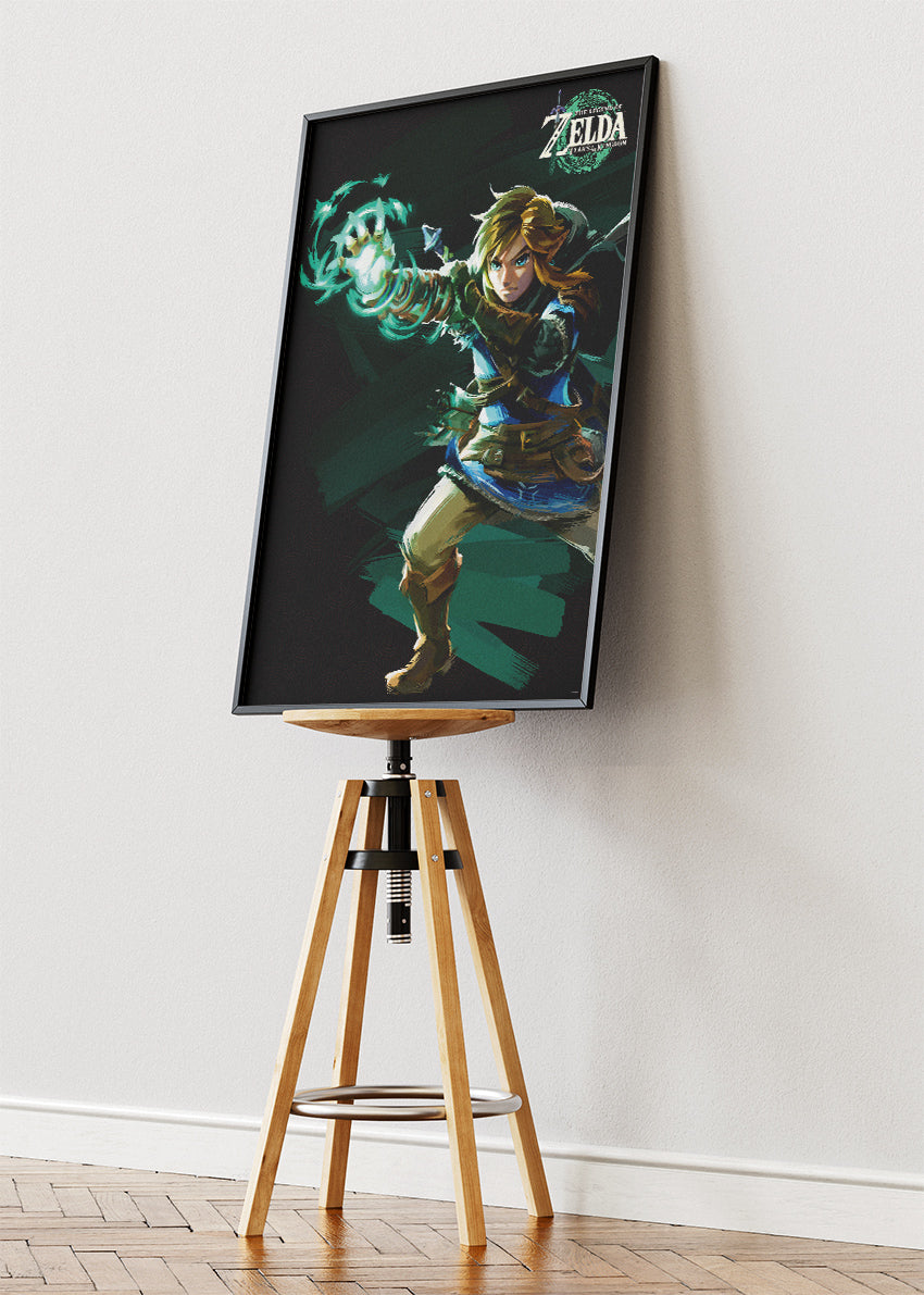 The Legend of Zelda Tears of the Kingdom Wall Art Poster & Canvas – Heroic Link Action Gaming Artwork