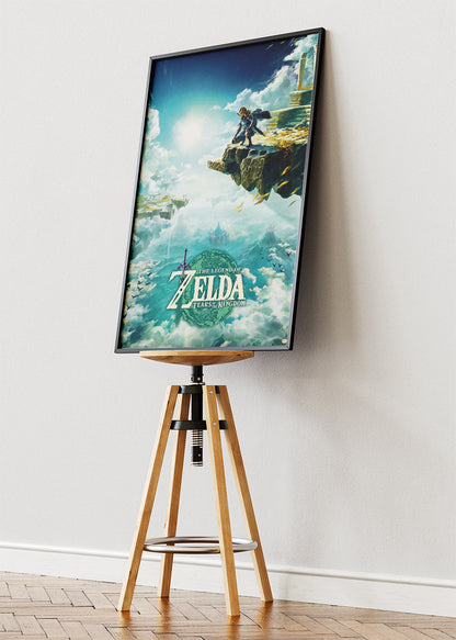 The Legend of Zelda Tears of the Kingdom Wall Art Poster & Canvas – Sky Realm Adventure Gaming Artwork