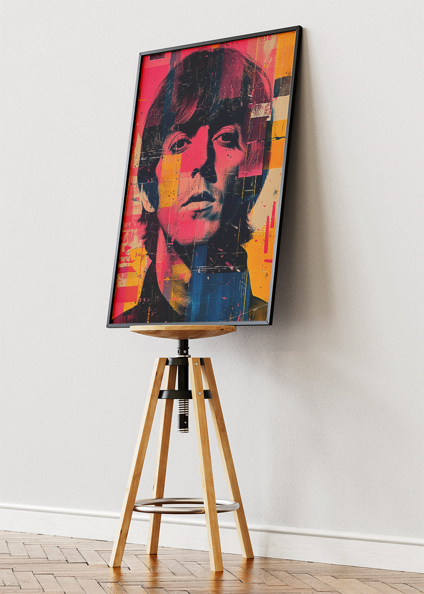 Paul McCartney Pop Art Portrait – Beatles Icon Wall Art Poster & Canvas