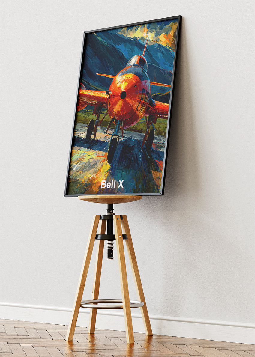 Bell X-1 Supersonic Rocket Plane Canvas Print – Historic Aviation Art – Aiprintlab