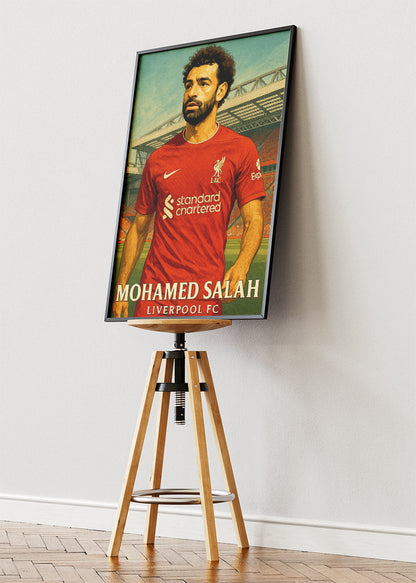 Liverpool FC Mohamed Salah Wall Art | Iconic Football Poster & Canvas