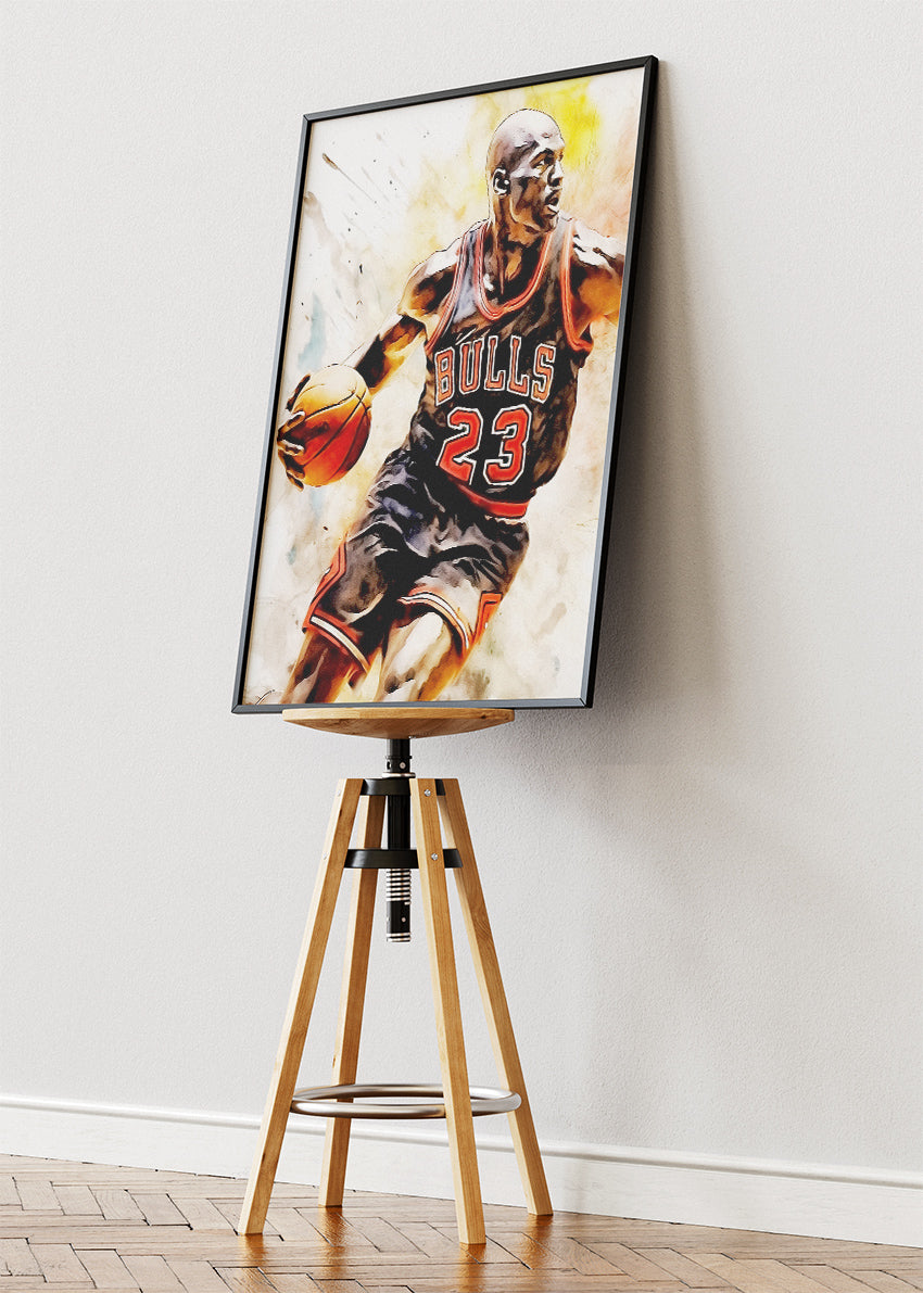Michael Jordan Art Print & Canvas – Iconic Chicago Bulls Basketball Wall Art