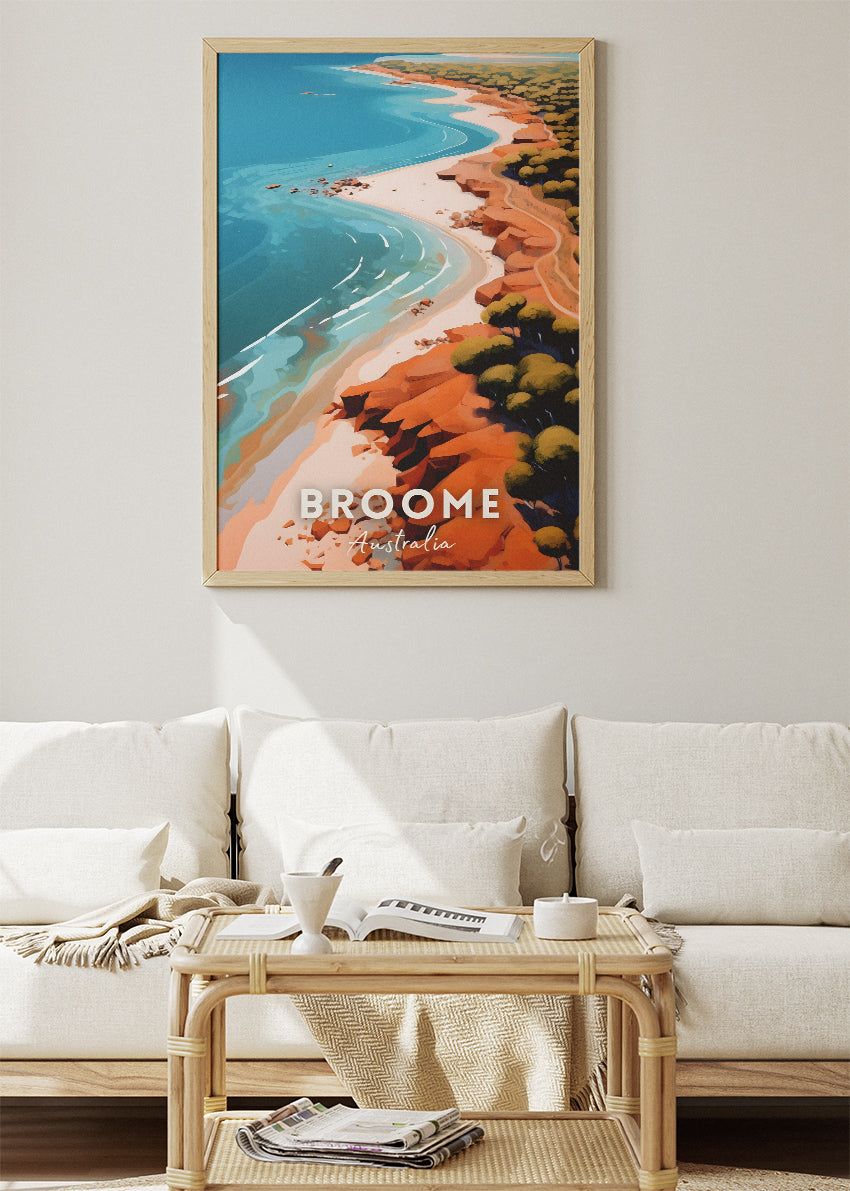 Broome Australia Travel Poster – Coastal Wall Art Print & Canvas | AiPrintLab