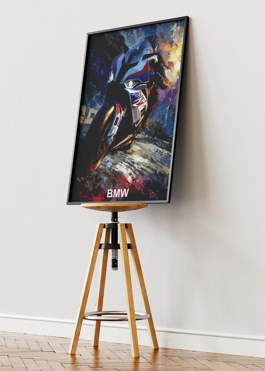 BMW Superbike Performance Wall Art Poster & Canvas