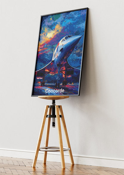 Concorde Supersonic Jet Poster & Canvas Print – Classic Aviation Art – Aiprintlab