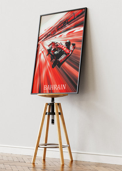 Bahrain Formula 1 Speed Art Poster & Canvas | Dynamic F1 Racing Wall Art