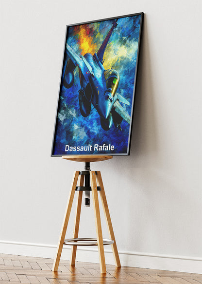 Dassault Rafale Fighter Jet Poster & Canvas Print – Modern Aviation Art – Aiprintlab