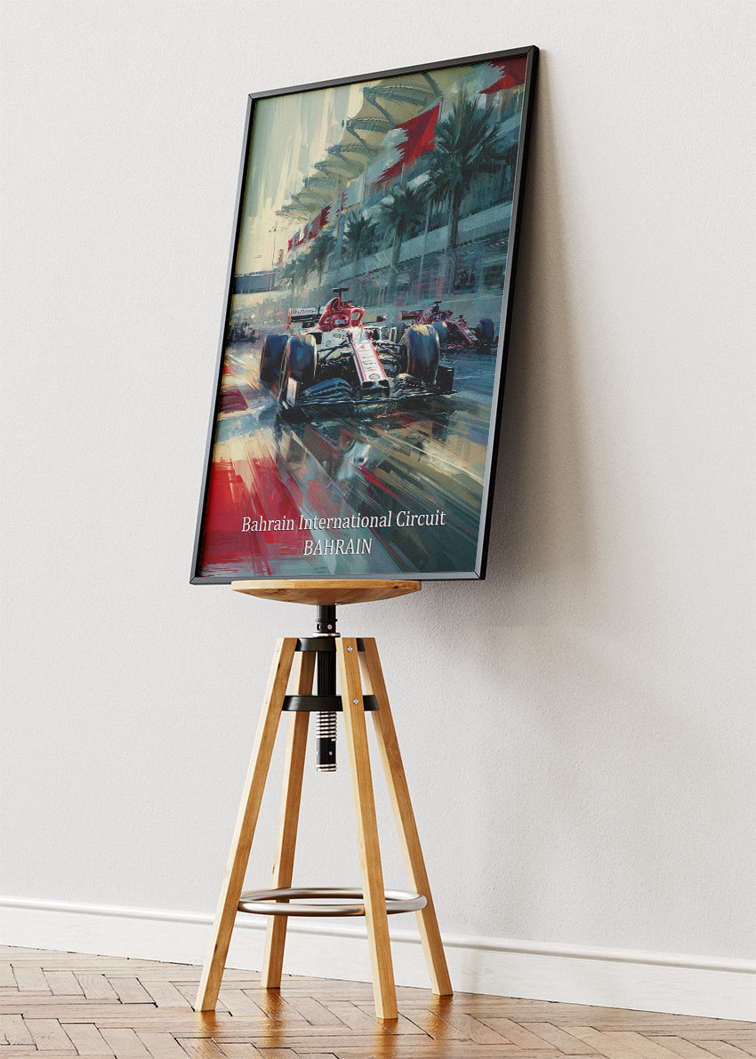 Bahrain International Circuit Formula 1 Poster & Canvas | F1 Racing Wall Art