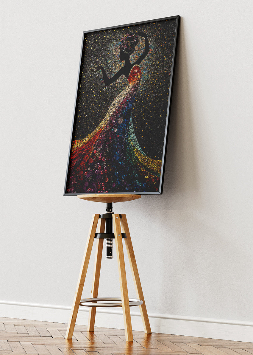 Celestial Rainbow Silhouette Canvas & Poster Print – AI PRINT LAB