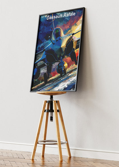 Dassault Rafale Fighter Jet Poster & Canvas Print – Dynamic Aviation Artwork – Aiprintlab