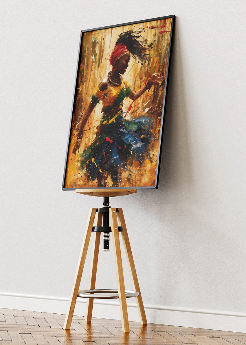 Rhythmic Freedom Dance Canvas & Poster Print – AI PRINT LAB