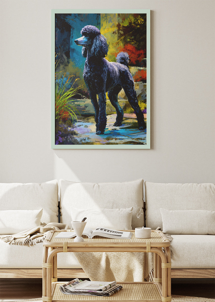 Poodle Poster & Canvas Print – Elegant Dog Artwork for Home Decor