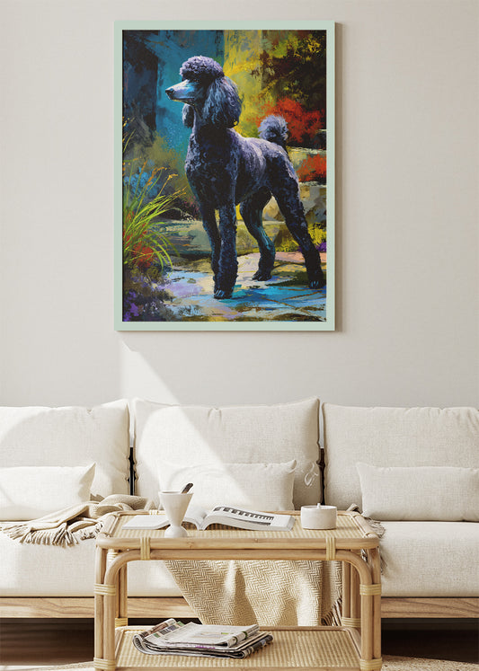 Poodle Poster & Canvas Print – Elegant Dog Artwork for Home Decor