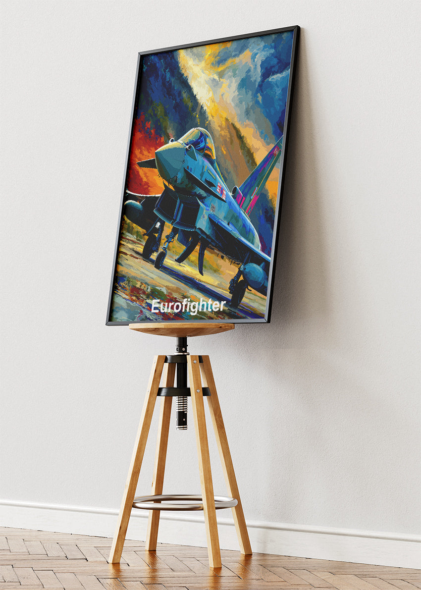 Eurofighter Typhoon Jet Poster & Canvas Print – Modern Fighter Aircraft Art – Aiprintlab