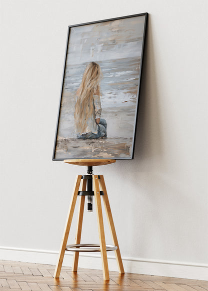 Quiet Shore Reflection Canvas & Poster Print – AI PRINT LAB