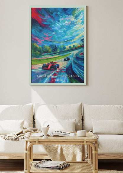 Circuit de Nevers Magny-Cours France Formula 1 Canvas Print & Poster – AI PRINT LAB