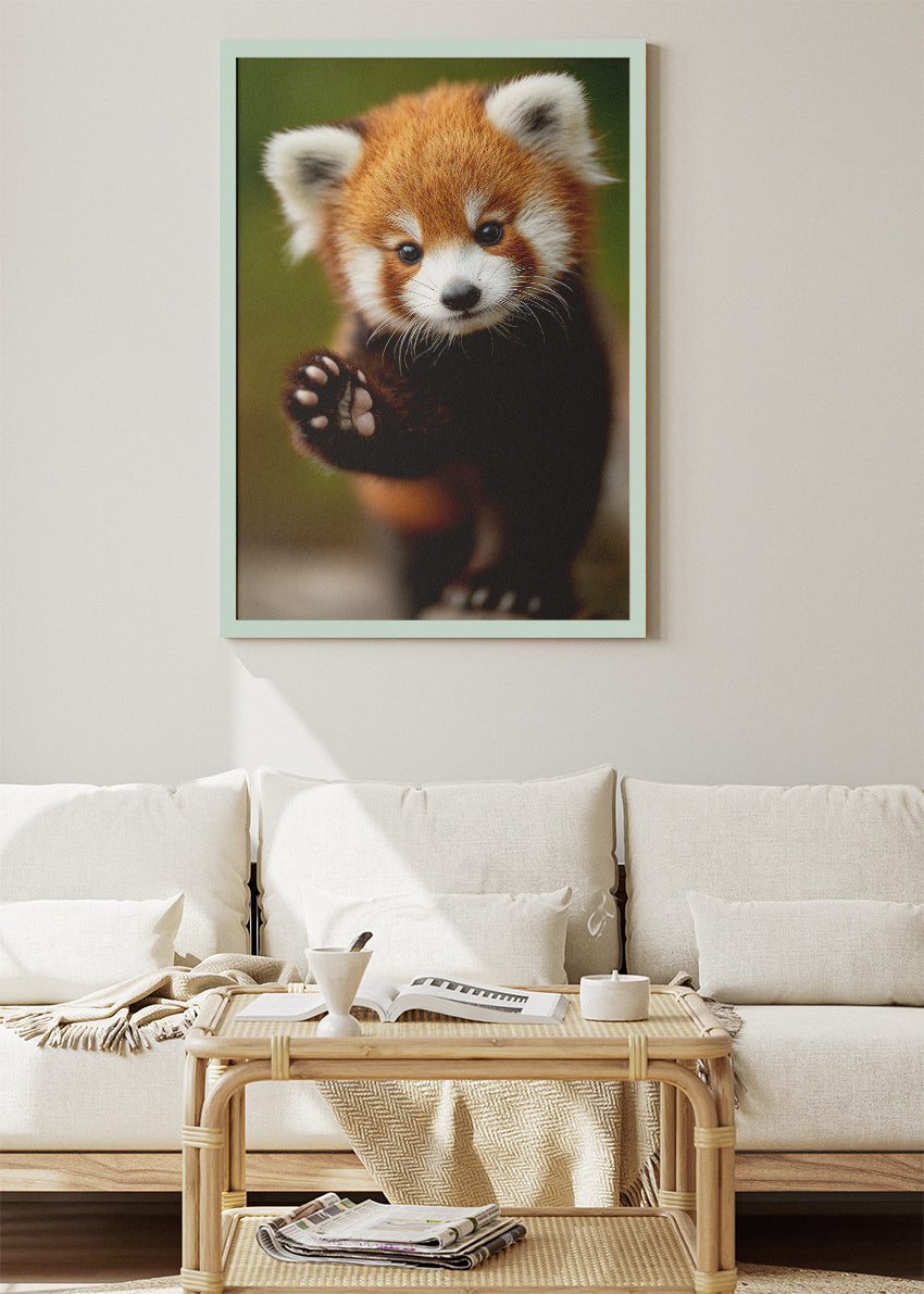 Cute Red Panda Canvas Print & Poster – Adorable Animal Wall Art – Kids & Nursery Decor – AI PRINT LAB