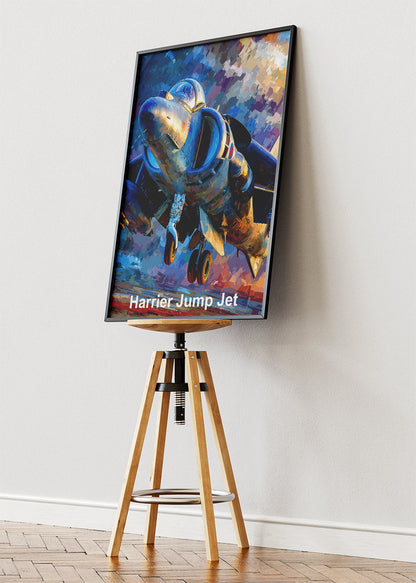 Harrier Jump Jet Poster & Canvas Print – Dynamic Aviation Wall Art