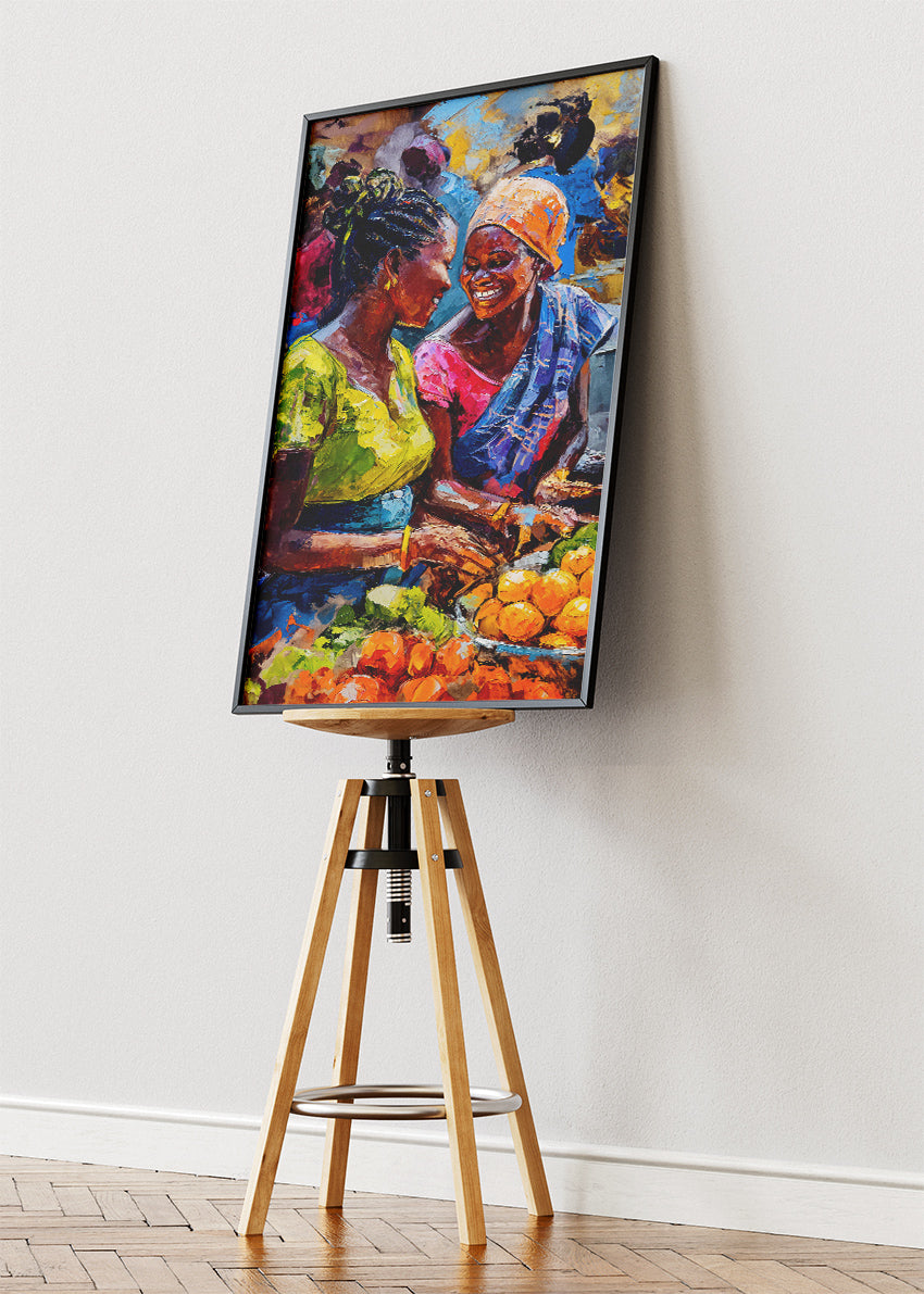 Market Joy Canvas & Poster Print – AI PRINT LAB