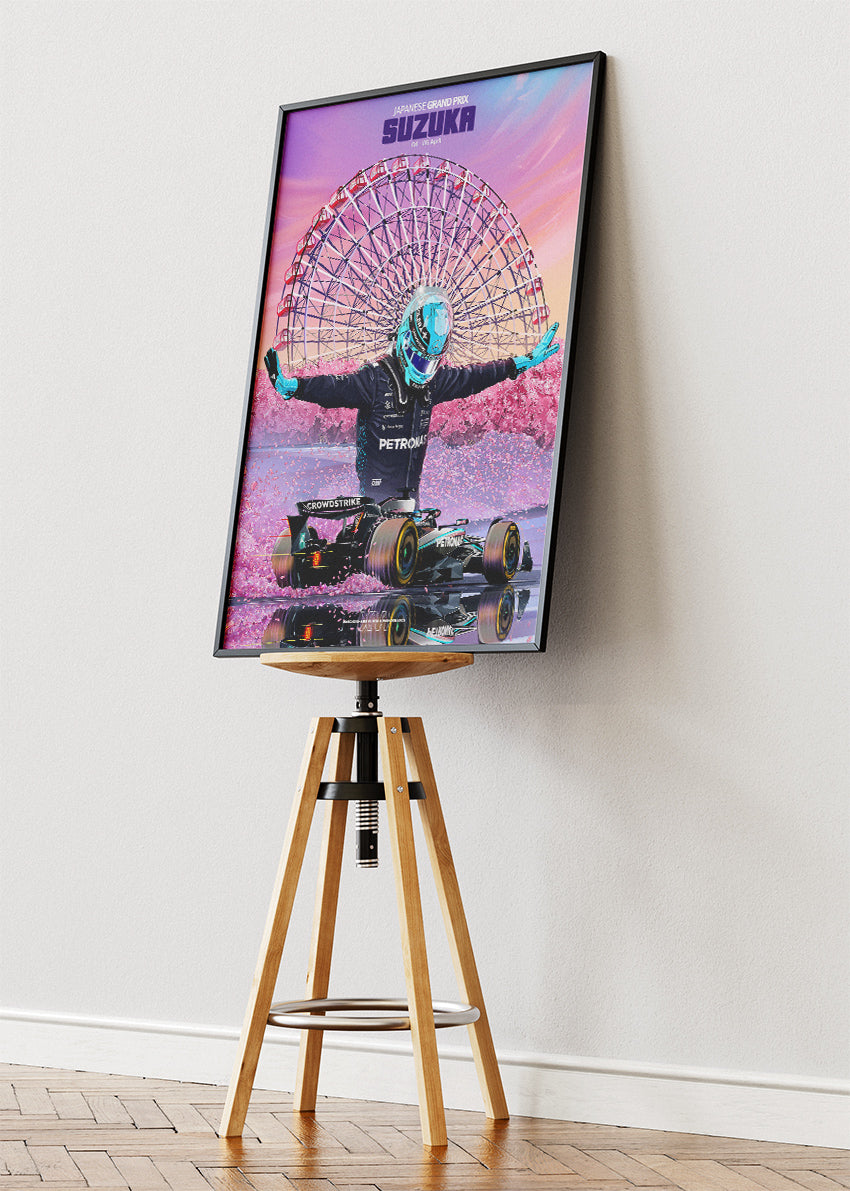 Suzuka Japanese Grand Prix Poster Canvas Print – Formula 1 Sakura Racing Wall Art – AI PRINT LAB