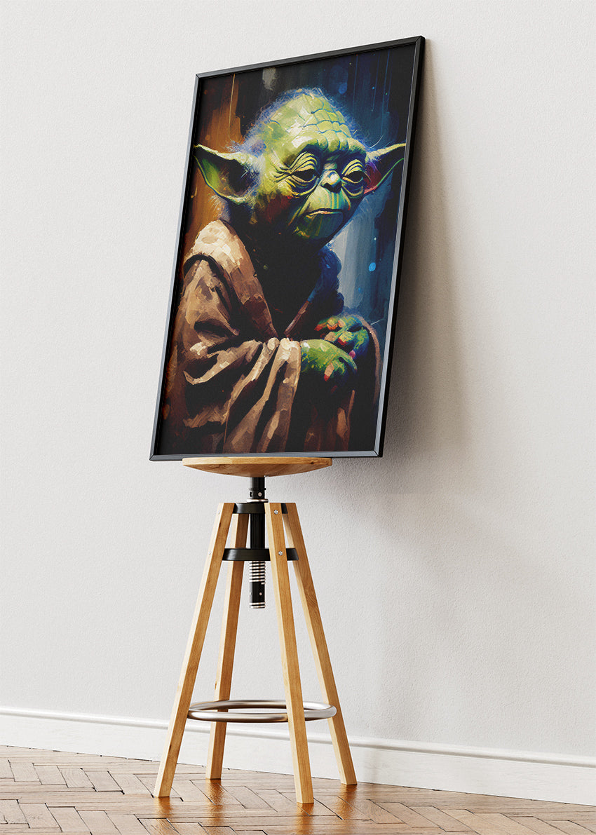 Yoda Cinematic Portrait Canvas Print & Poster – AI PRINT LAB