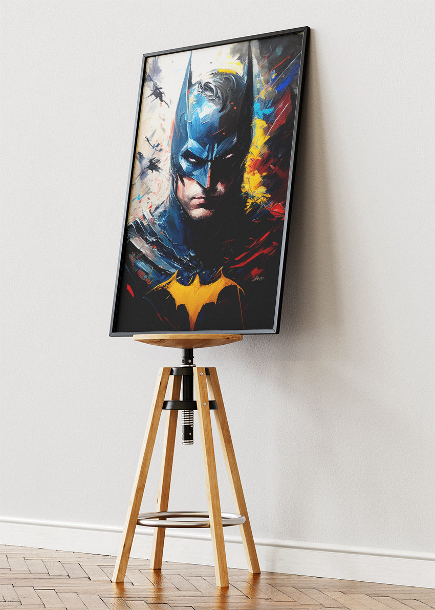 Batman Modern Expressionist Portrait Canvas Print & Poster – AI PRINT LAB