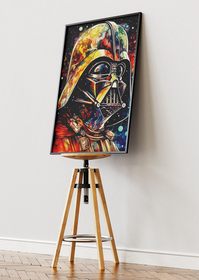Darth Vader Cosmic Watercolor Canvas Print & Poster – AI PRINT LAB