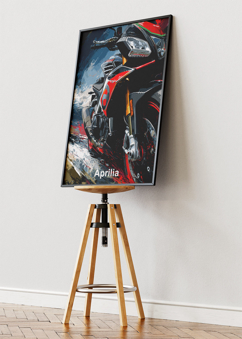 Aprilia Superbike Wall Art Poster & Canvas – High-Impact Motorcycle Artwork