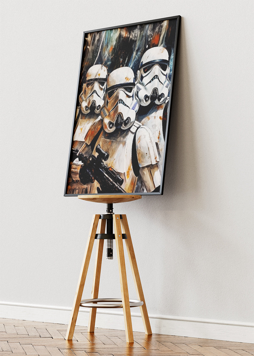 Stormtroopers Gritty Portrait Canvas Print & Poster – AI PRINT LAB