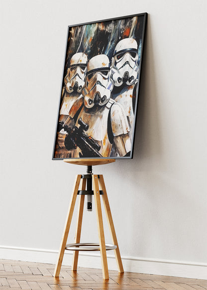 Stormtroopers Gritty Portrait Canvas Print & Poster – AI PRINT LAB