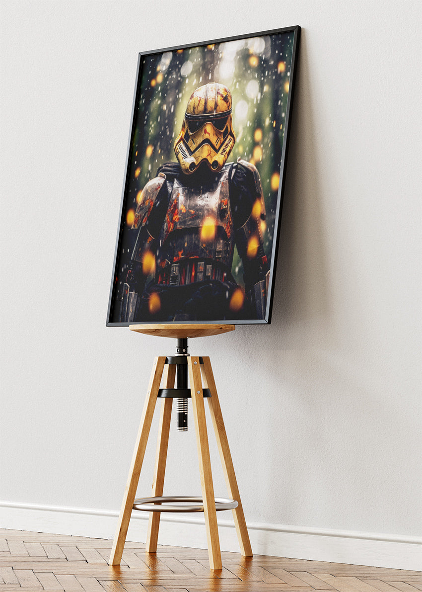 Galactic Battle Trooper Portrait Canvas & Poster Print – AI PRINT LAB
