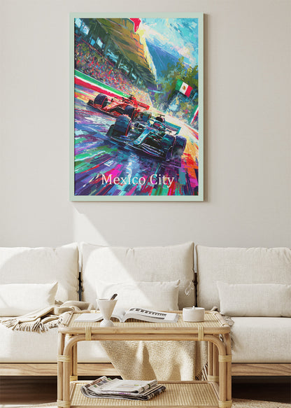 Mexico City Formula 1 Grand Prix Racing Canvas Print & Poster – AI PRINT LAB