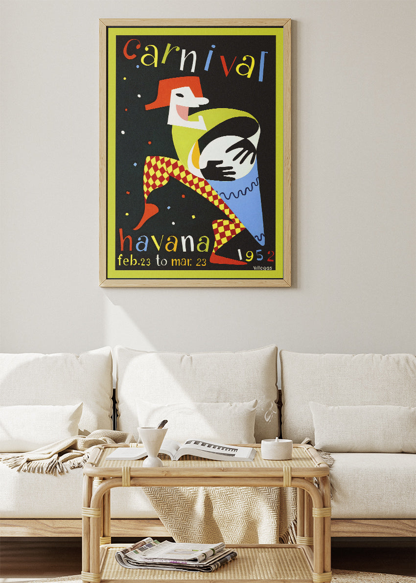Havana Cuba Carnival 1952 Poster & Canvas Print – Vintage Retro Art